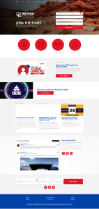 Nevada GOP Website Home Page